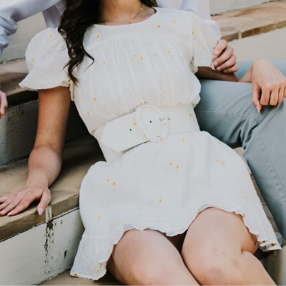 For Love And Lemons - Abby Mini Dress in Ivory - Picture 6 of 6